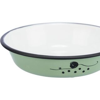 Trixie Napf, Emaille/Edelstahl, grn 0,9 l/ 17 cm