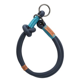 Trixie BE NORDIC Zug-Stopp-Halsband, dunkelblau/hellblau