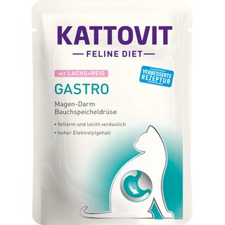 Kattovit Gastro Lachs + Reis, 85g