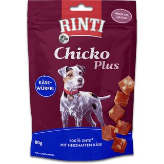 Rinti Chicko Plus Ksewrfel mit Ente, 80 g