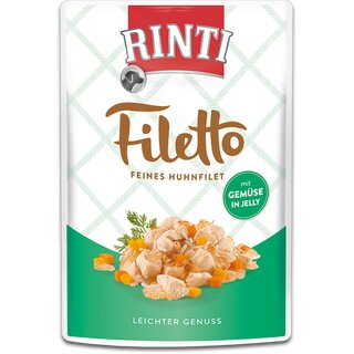 Rinti Pouch Pack Filetto 100 g Huhn mit Gemüse in Jelly