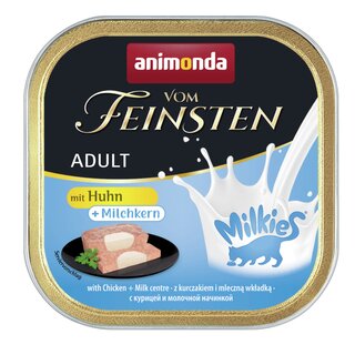 animonda Vom Feinsten Adult mit Milkies-Kern mit Huhn + Milchkern, 100 g
