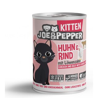 Joe&Pepper Katze Kitten Huhn & Rind