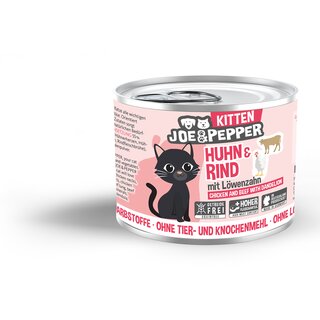 Joe&Pepper Katze Kitten Huhn & Rind 200 g