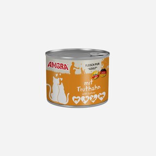 Amora Cat Fleisch pur 200 g mit Truthahn - neu