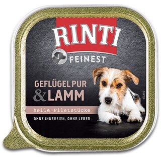 Rinti Feinest, 150g Geflgel Pur + Lamm