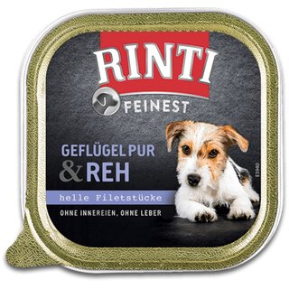 Rinti Feinest, 150g Geflgel Pur + Reh