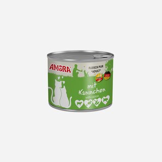 Amora Cat Fleisch pur 200 g mit Kaninchen - neu