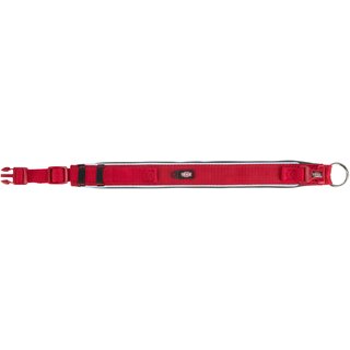 Trixie Premium Halsband, extra breit rot/grafit XS-S (27?35 cm/25 mm)