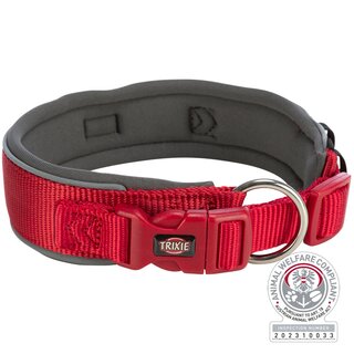 Trixie Premium Halsband, extra breit royalblau/grafit S-M (33?42 cm/35 mm)