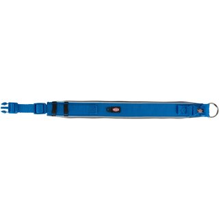 Trixie Premium Halsband, extra breit royalblau/grafit S-M (33?42 cm/35 mm)