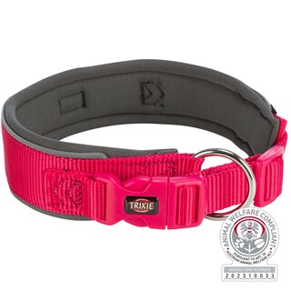 Trixie Premium Halsband, extra breit royalblau/grafit S-M (33?42 cm/35 mm)