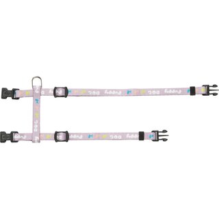 Trixie Junior Welpen-H-Geschirr mit Leine S-M (23?34 cm/8 mm) hellgrau