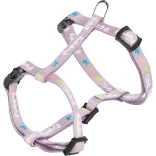Trixie Junior Welpen-H-Geschirr mit Leine S-M (23?34 cm/8 mm) hellgrau