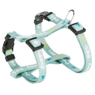 Trixie Junior Welpen-H-Geschirr mit Leine S-M (23?34 cm/8 mm) hellgrau
