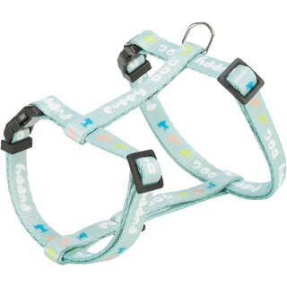 Trixie Junior Welpen-H-Geschirr mit Leine S-M (23?34 cm/8 mm) hellgrau