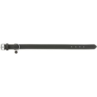 Trixie Rustic Fettleder-Halsband, grau, L-XL: 57?66 cm/30 mm