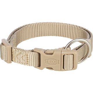 Trixie Premium Halsband S/25?40 cm/15 mm sand