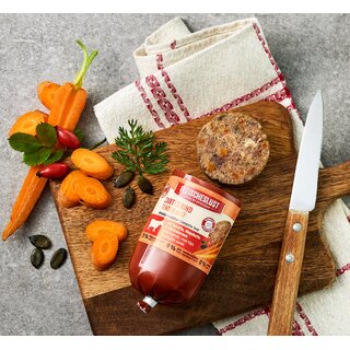 Fleischeslust Classic Zartes Rind mit Karotte, Hagebutte & Krbiskernen 800 g Wurst