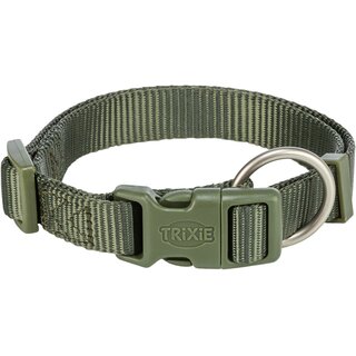 Trixie Premium Halsband S-M/30-45 cm/15 mm olivgrn