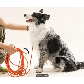 Schleppleine, rund, Orange XL - 6,0 mm, 6,00 m lang