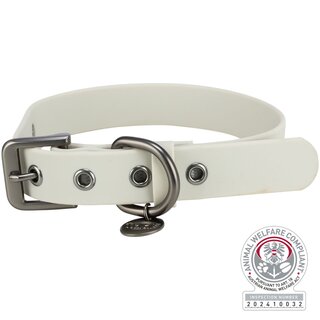 Trixie CityStyle Halsband, hellgrau M-L (40?47 cm/25 mm)