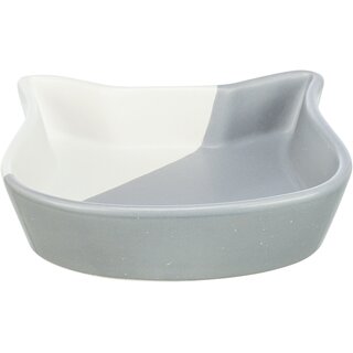 Trixie Keramiknapf, 0,2 l/ 13 cm, grau/wei