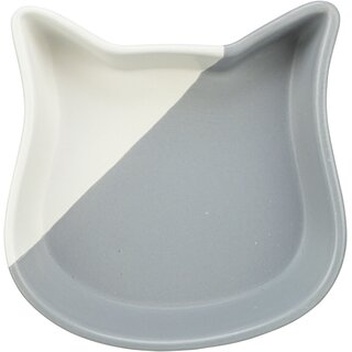 Trixie Keramiknapf, 0,2 l/ 13 cm, grau/wei