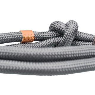 Trixie BE NORDIC Zug-Stopp-Halsband, dunkelgrau/braun L-XL - 55 cm/ 13 mm