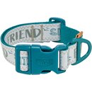 Trixie BE NORDIC Halsband, extra breit, petrol, S-M...