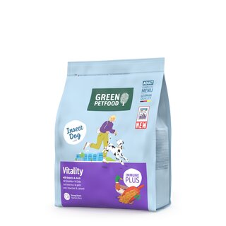 Green Petfood Vitality with Insects & Duck