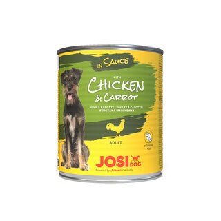 JosiDog Chicken & Carrot in Sauce 830 g