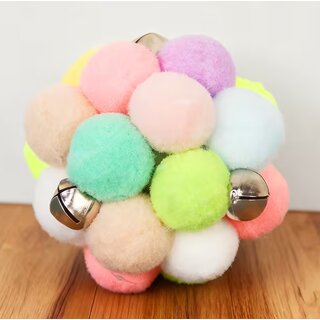 Spielball mit Gl�ckchen au�en, ca. 6 cm