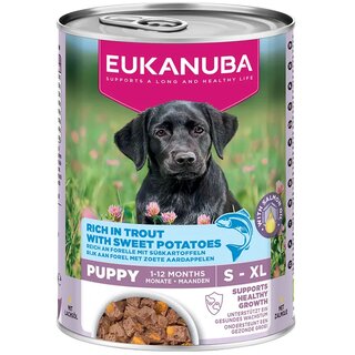 EUKANUBA f�r Welpen reich an Forelle und S��kartoffeln,...