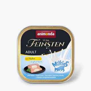 25 x100 g animonda v. Feinst. Ad. Milkies-Kern Huhn +...
