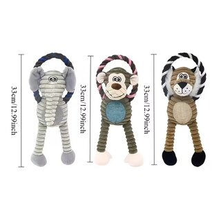 Hundespielzeug langbeiniges Tier mit Kauring, 33 cm