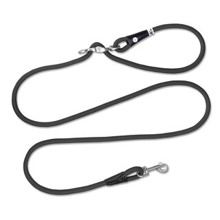Vario Comfort Leash S = 120cm bis 200cm (8mm Seil) Black