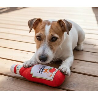 Hundespielzeug Ketchup, ca. 30 x 9 x 9 cm