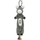 Trixie Hundespielzeug Pl�sch-Esel am Tau, 66 cm