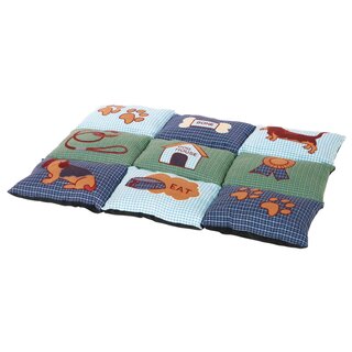 Trixie Liegematte Patchwork, 80 � 55 cm, blau/gr�n