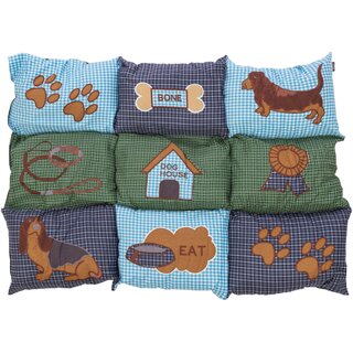Trixie Liegematte Patchwork, 80 � 55 cm, blau/gr�n