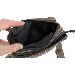 Trixie Leckerlibeutel in Cord-Optik mit mehreren Taschen und Schultergurt