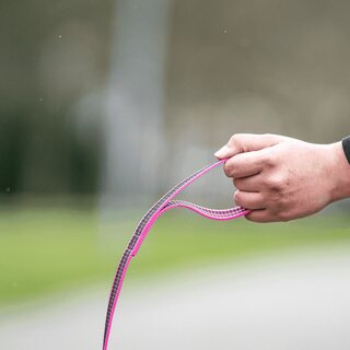 Sprenger Gummierte Leine mit Handschlaufe 10 m schwarz